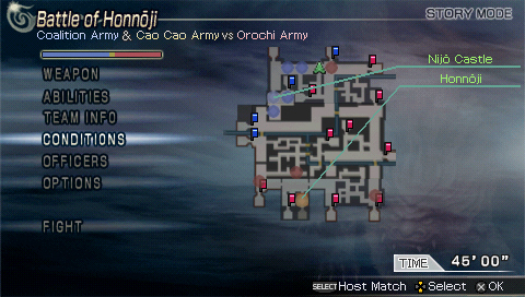 Warriors Orochi PSP imagé
