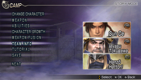 Warriors Orochi PSP imagé