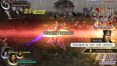 Warriors Orochi PSP imagé