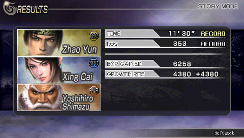 Warriors Orochi PSP imagé
