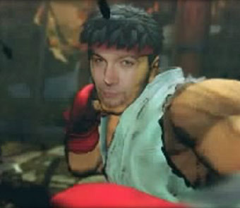 Une publicité interactive pour Street Fighter IV