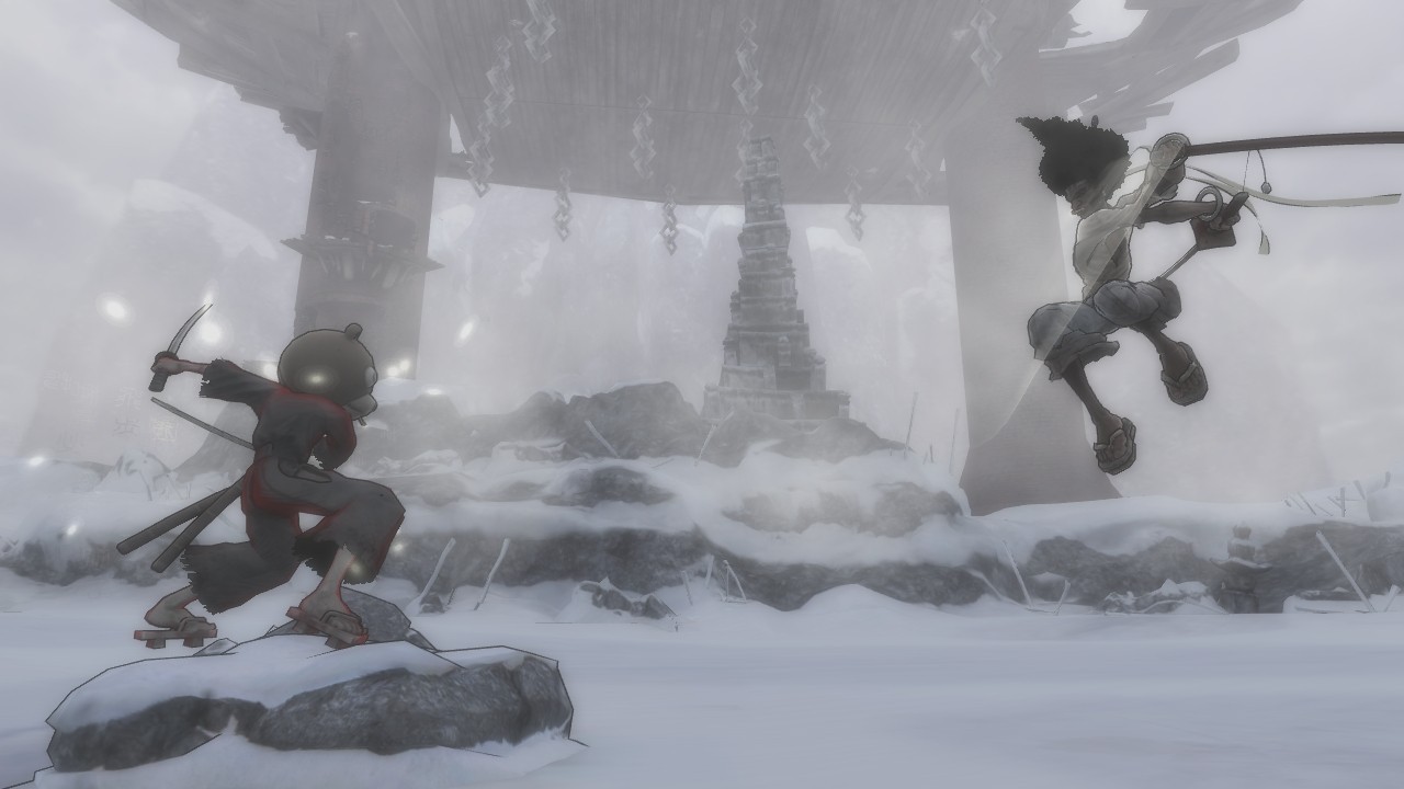 Afro Samurai taille dans le tas en images