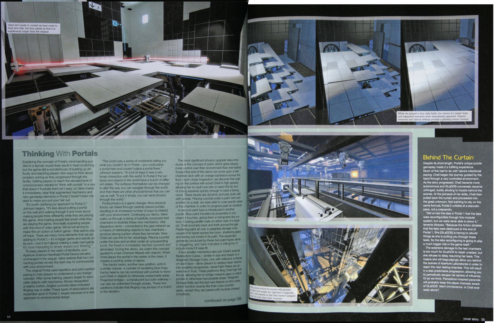 Premiers scans et infos pour Portal 2
