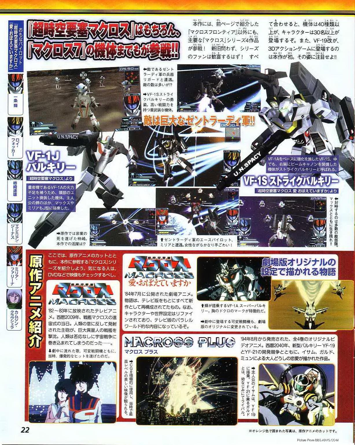 Macross Ace Frontier sur PSP 