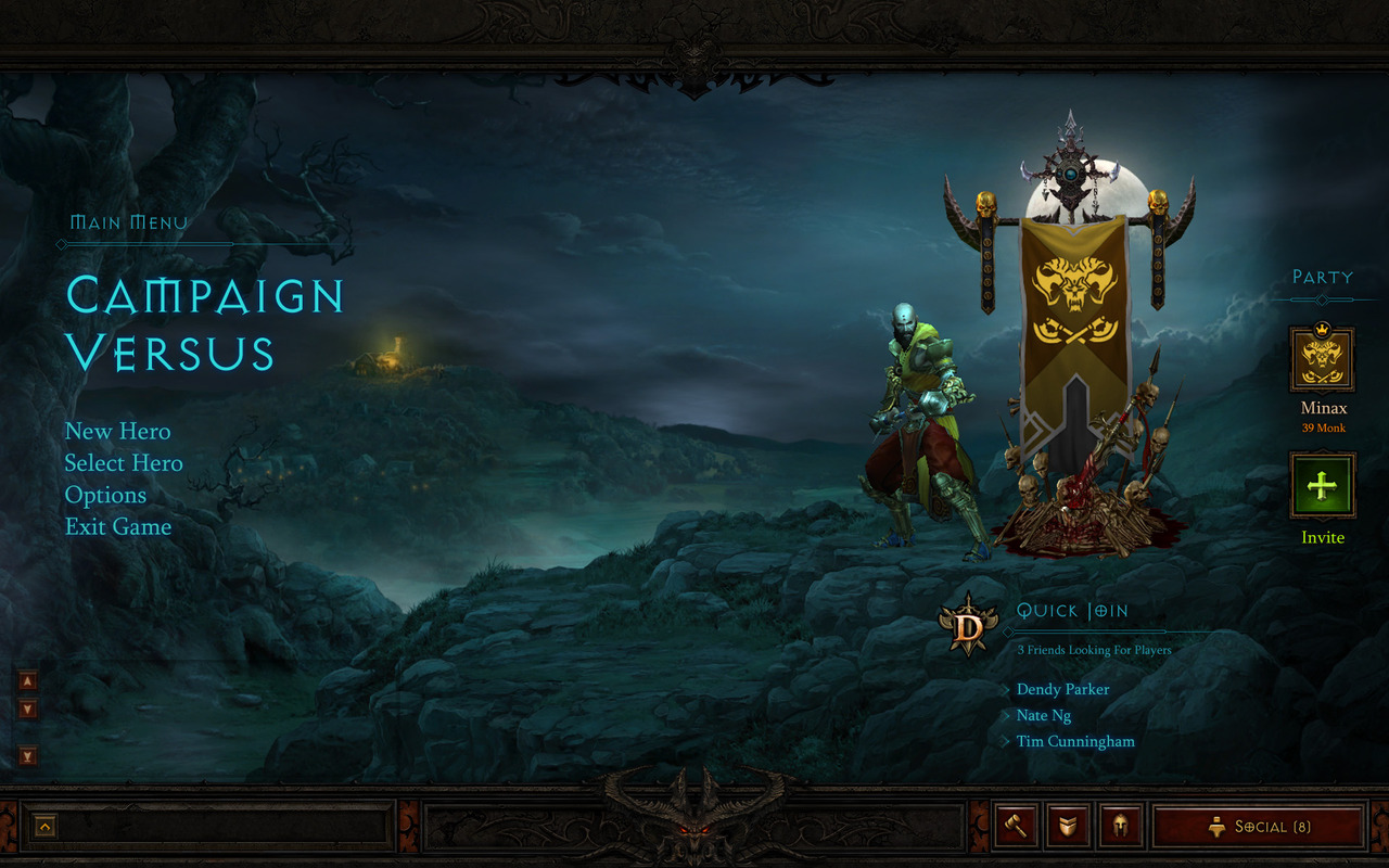 Video-Screens Diablo III