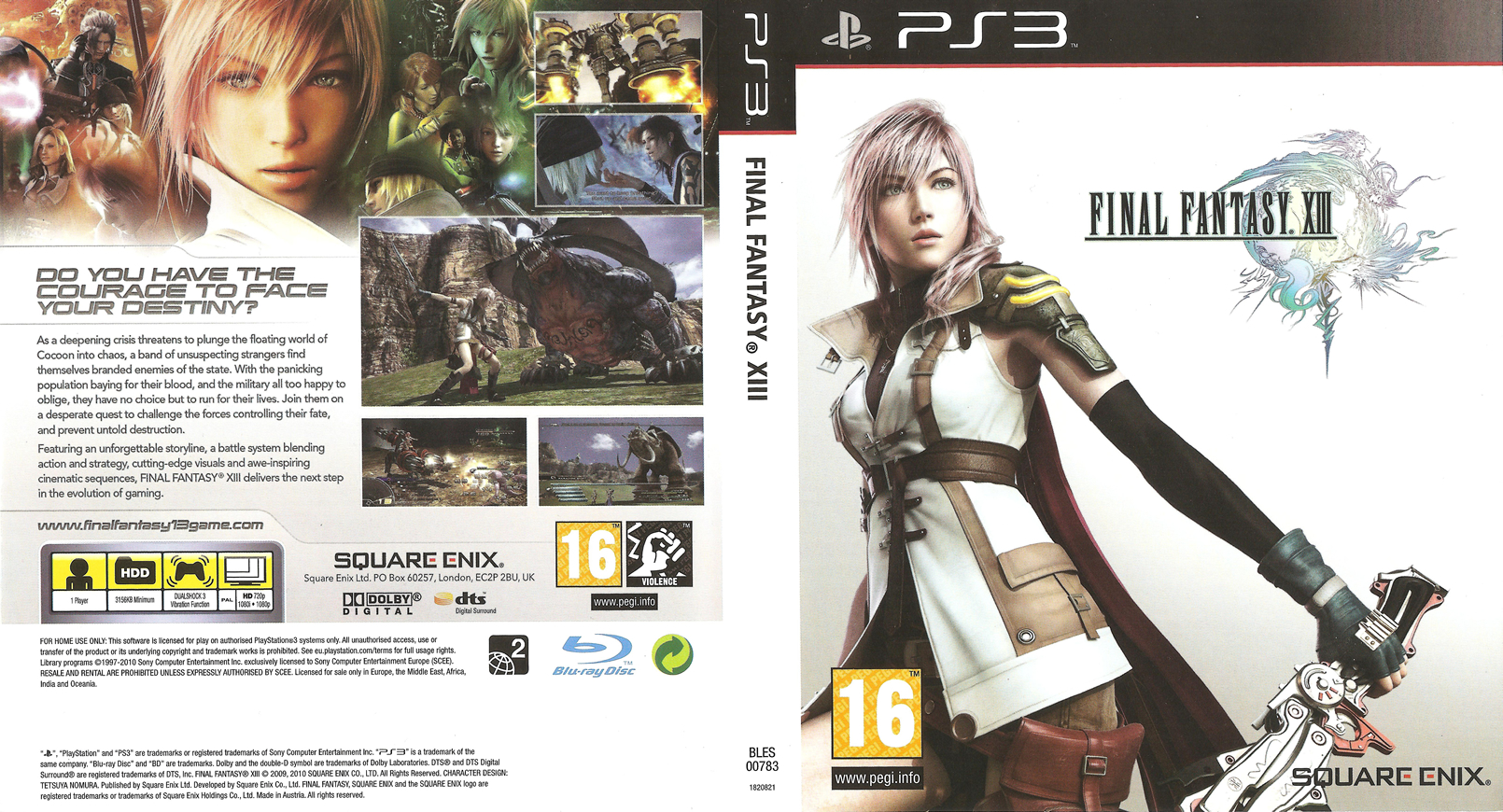 Final Fantasy XIII : les jaquettes PAL