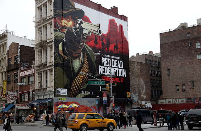 Red Dead Redemption fait sa pub à Manhattan