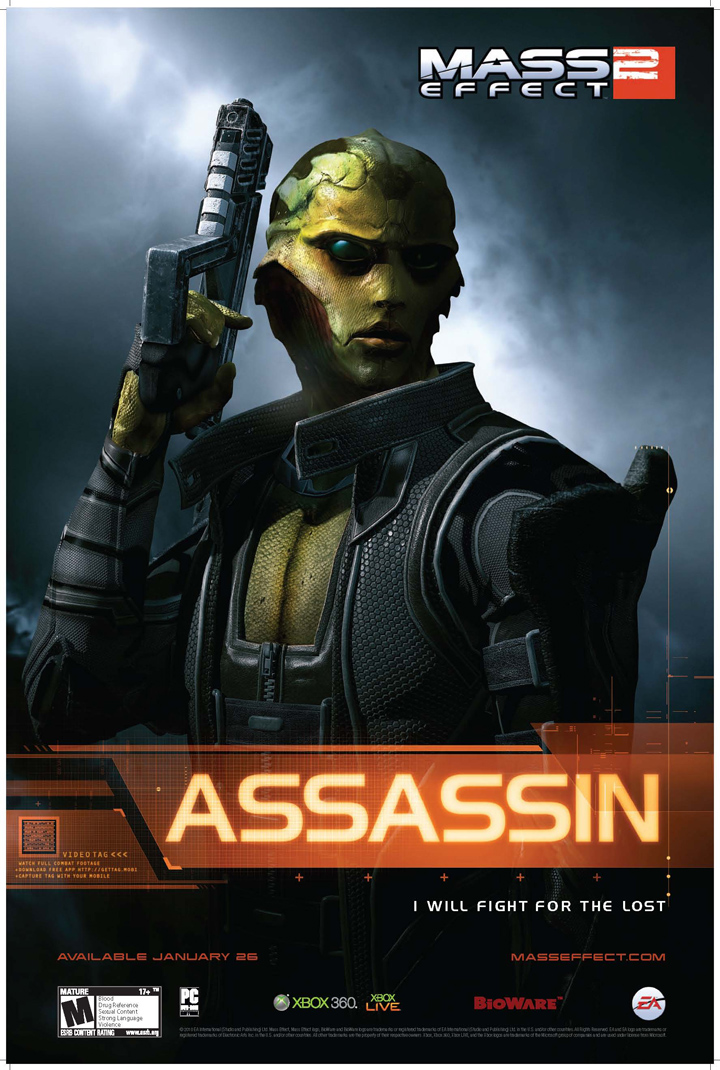 Mass Effect 2 : OST, Pub et première note