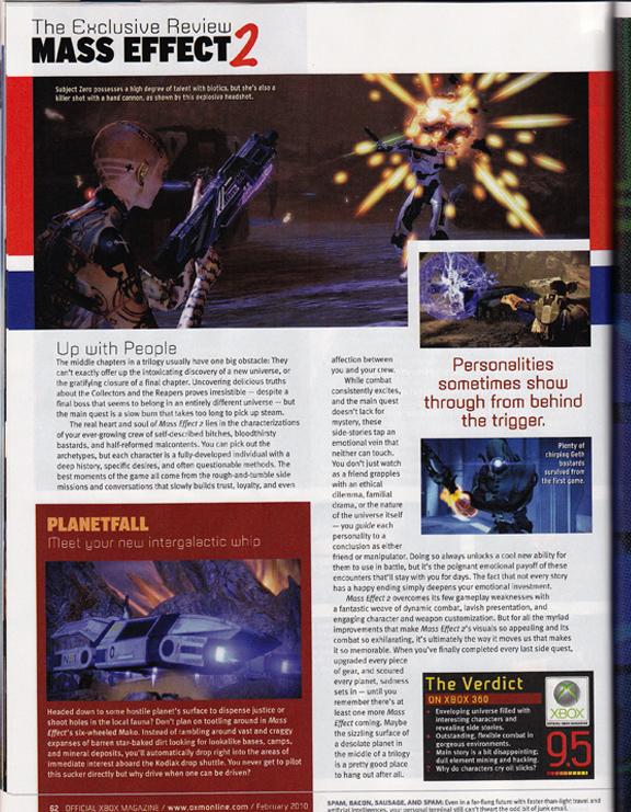 Mass Effect 2 : OST, pub et première note