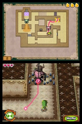 Des images pleines d'infos pour Zelda DS
