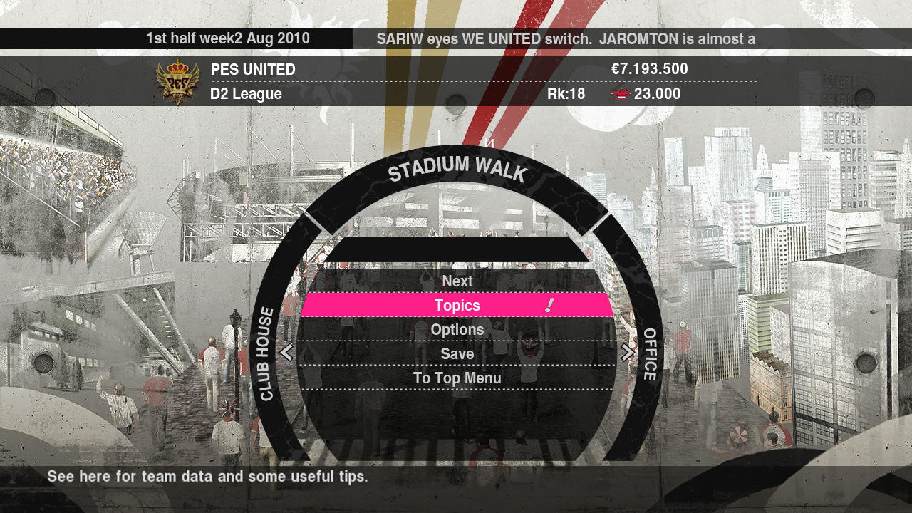 PES 2010 : la Master League rénovée en images