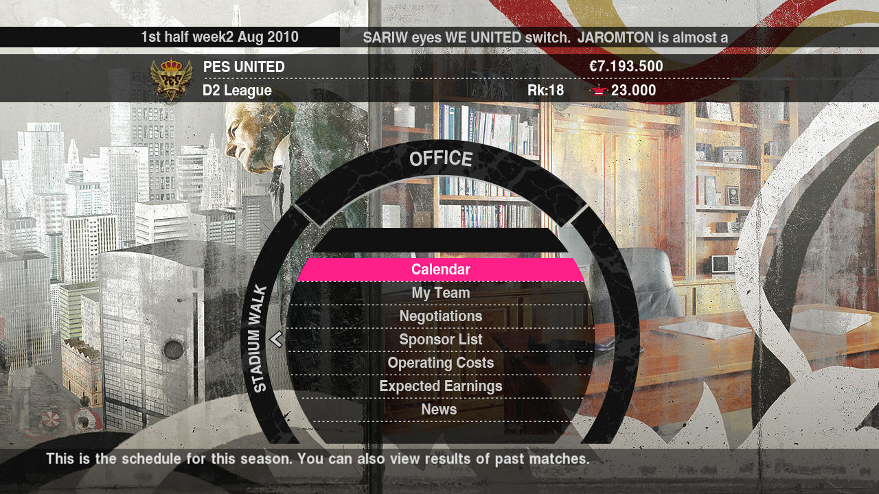 PES 2010 : la Master League rénovée en images