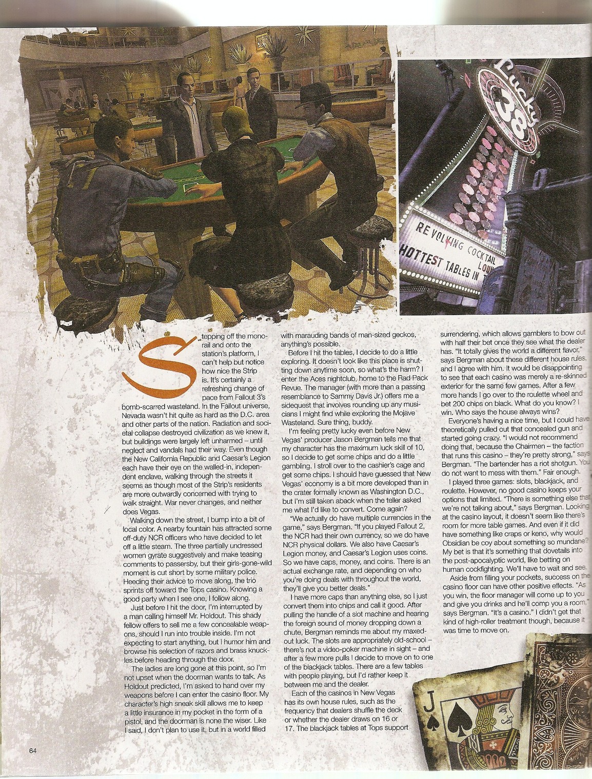 Fallout New Vegas : détente au casino