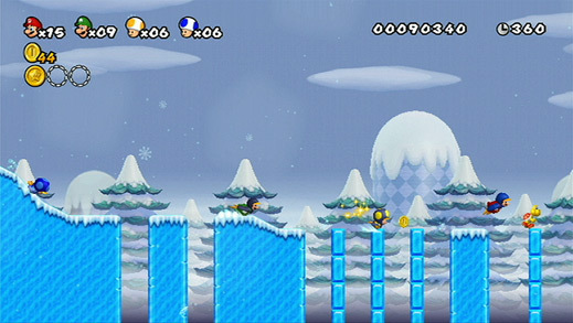 New Super Mario Bros : un carré d'images