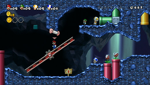 New Super Mario Bros : un carré d'images