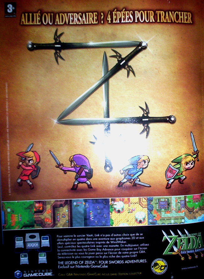Publicités papier jeux GameCube