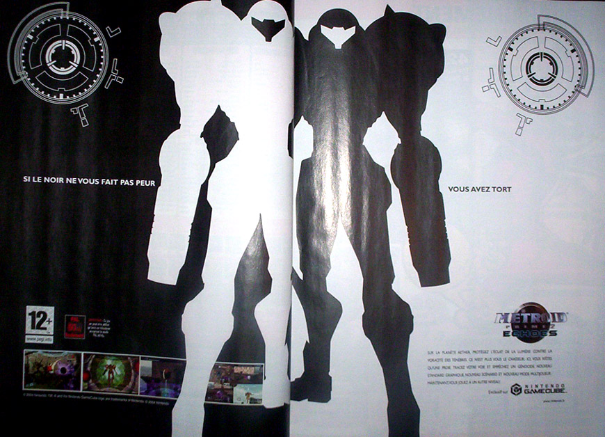 Publicités papier jeux GameCube