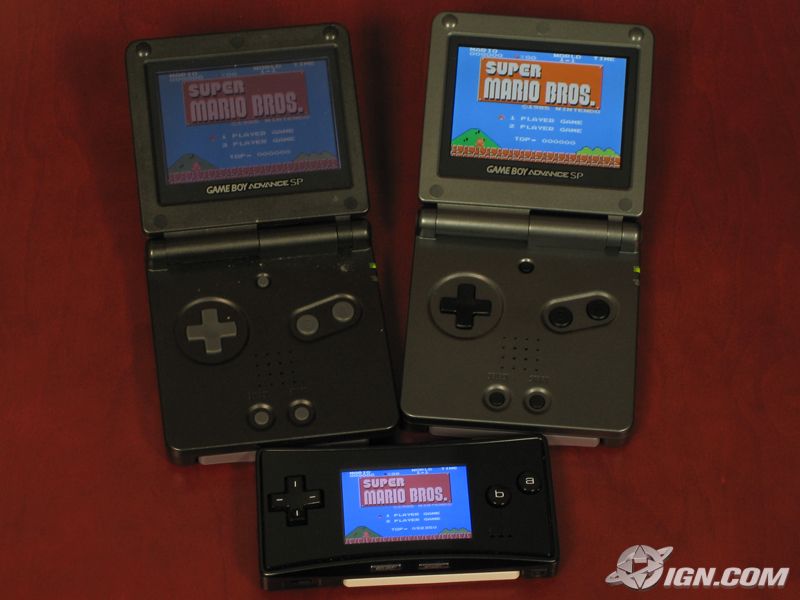 La GBA SP s'illumine