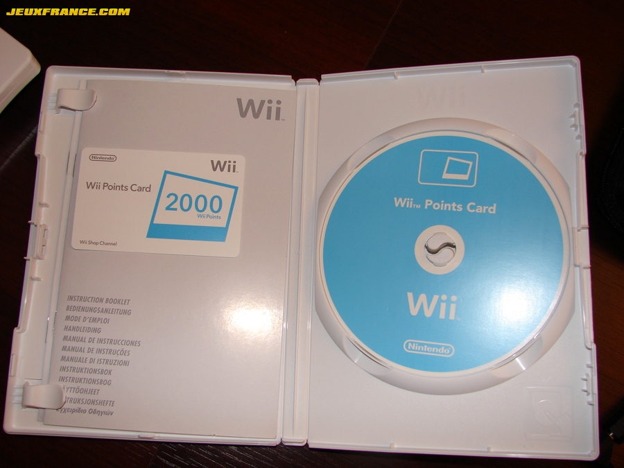 Wii : les cartes Points Wii