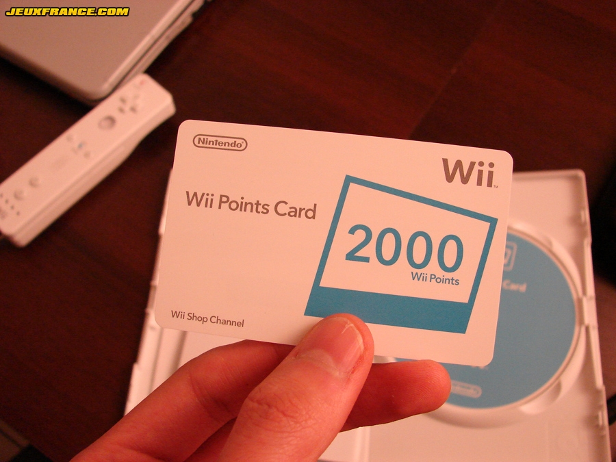 Wii : les cartes Points Wii