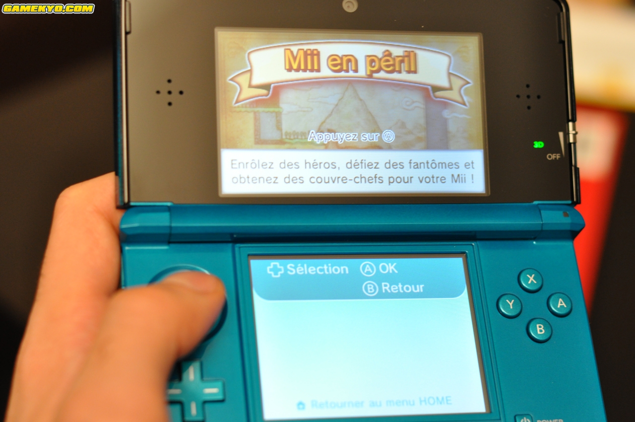 Nintendo 3DS : premières images de la version française !