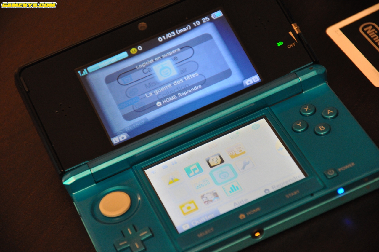 Nintendo 3DS : premières images de la version française !