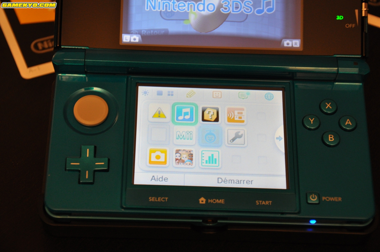Nintendo 3DS : premières images de la version française !