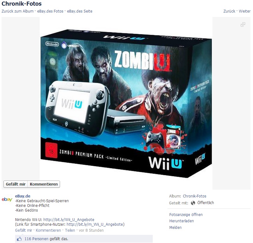 eBay : les nouveaux points forts de la Wii U