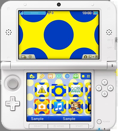 Visuels des thèmes 3DS + pub NEW 3DS