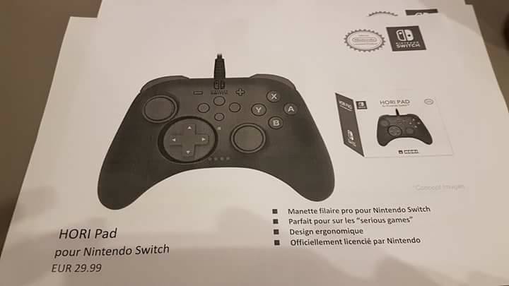[LEAK] Les accessoires Hori sur Switch