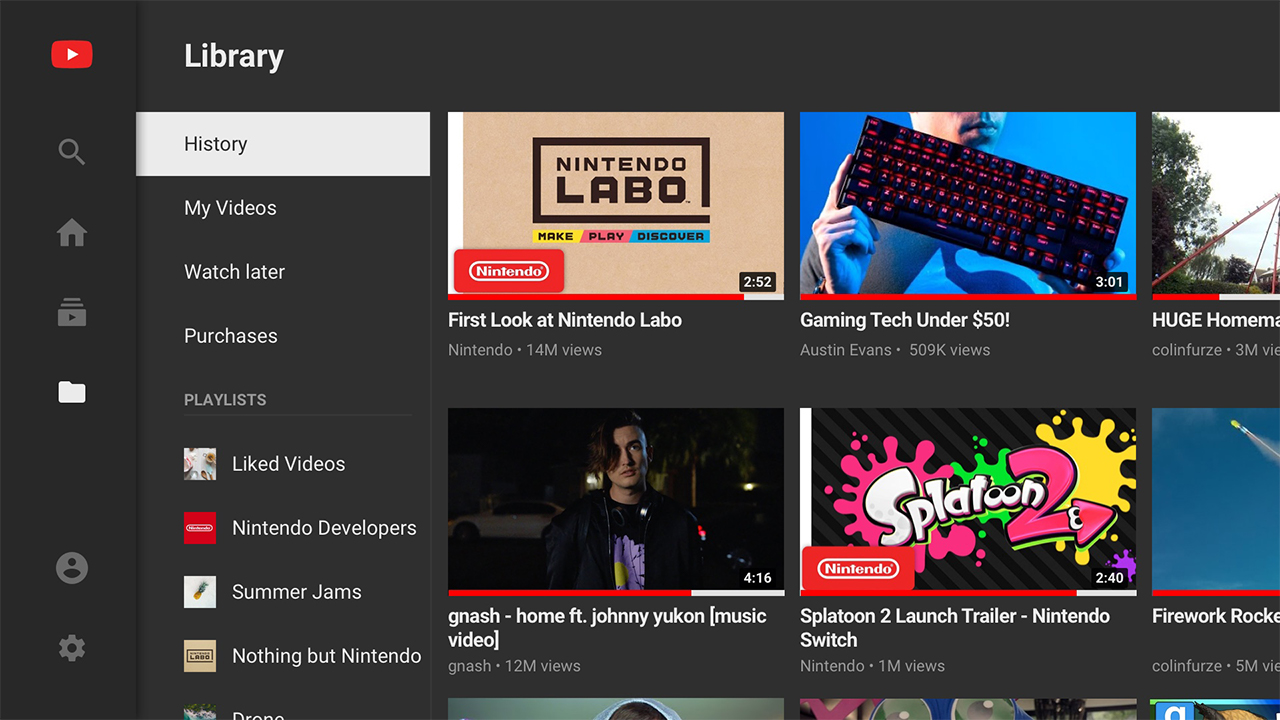 La Switch accueille enfin l'application Youtube