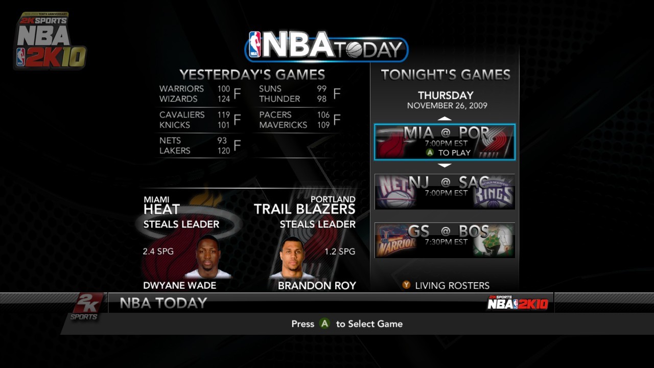 2K Games illustre NBA 2K10