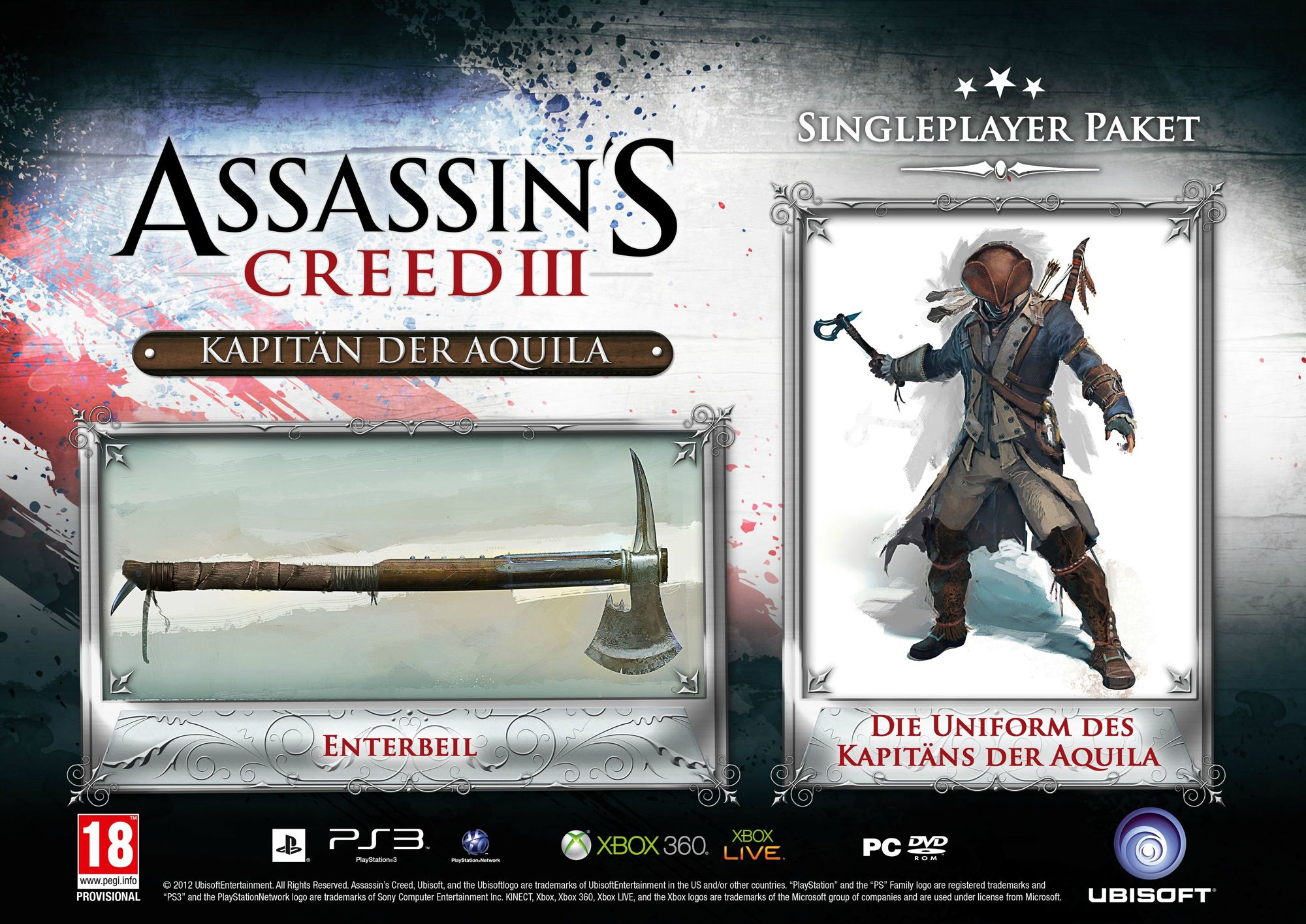 Assassin's Creed 3 : bonus à la précommande