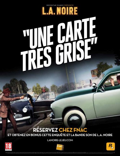 FNAC : un bonus précommande pour LA Noire