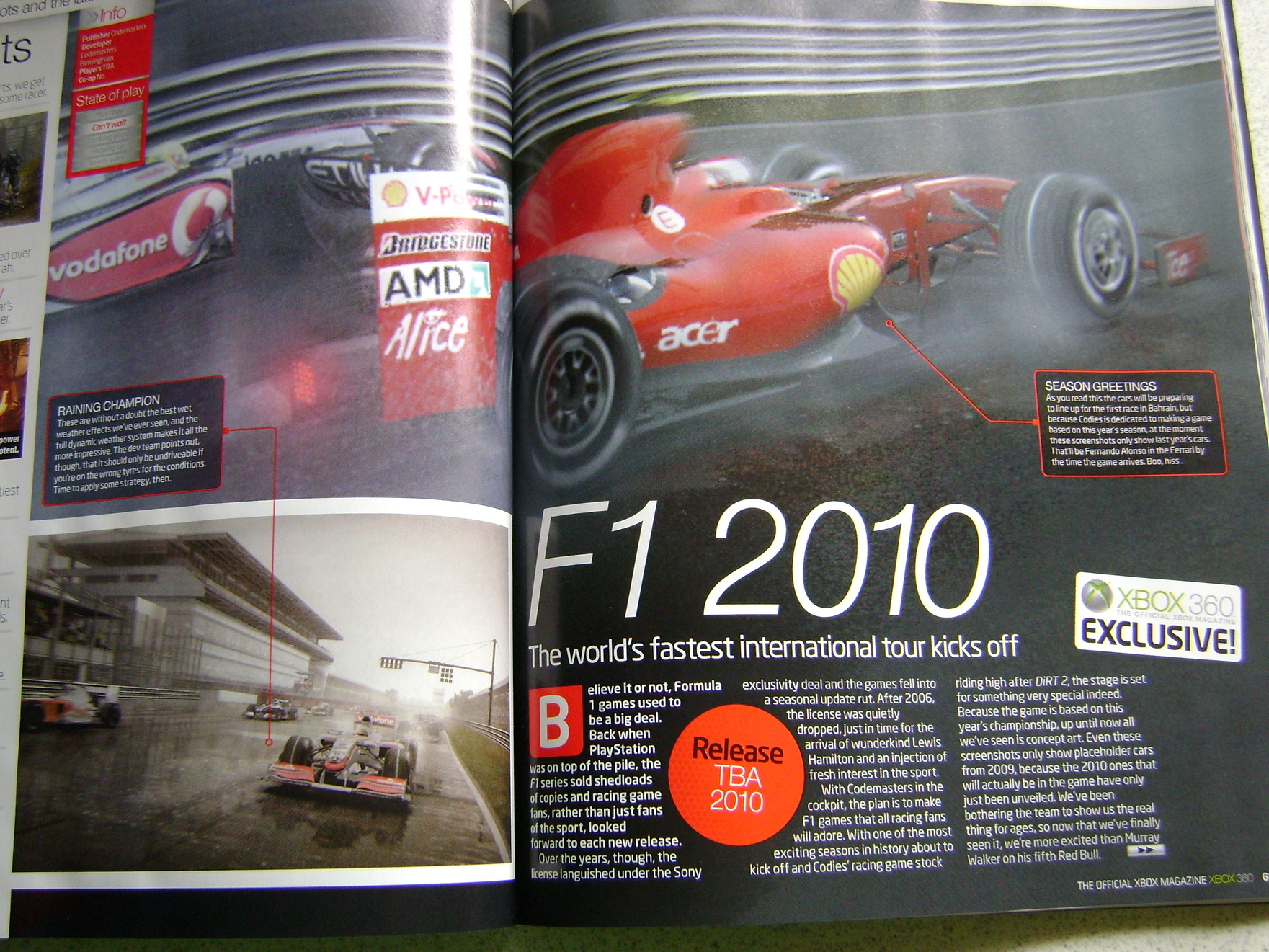 F1 2010 : les premières images