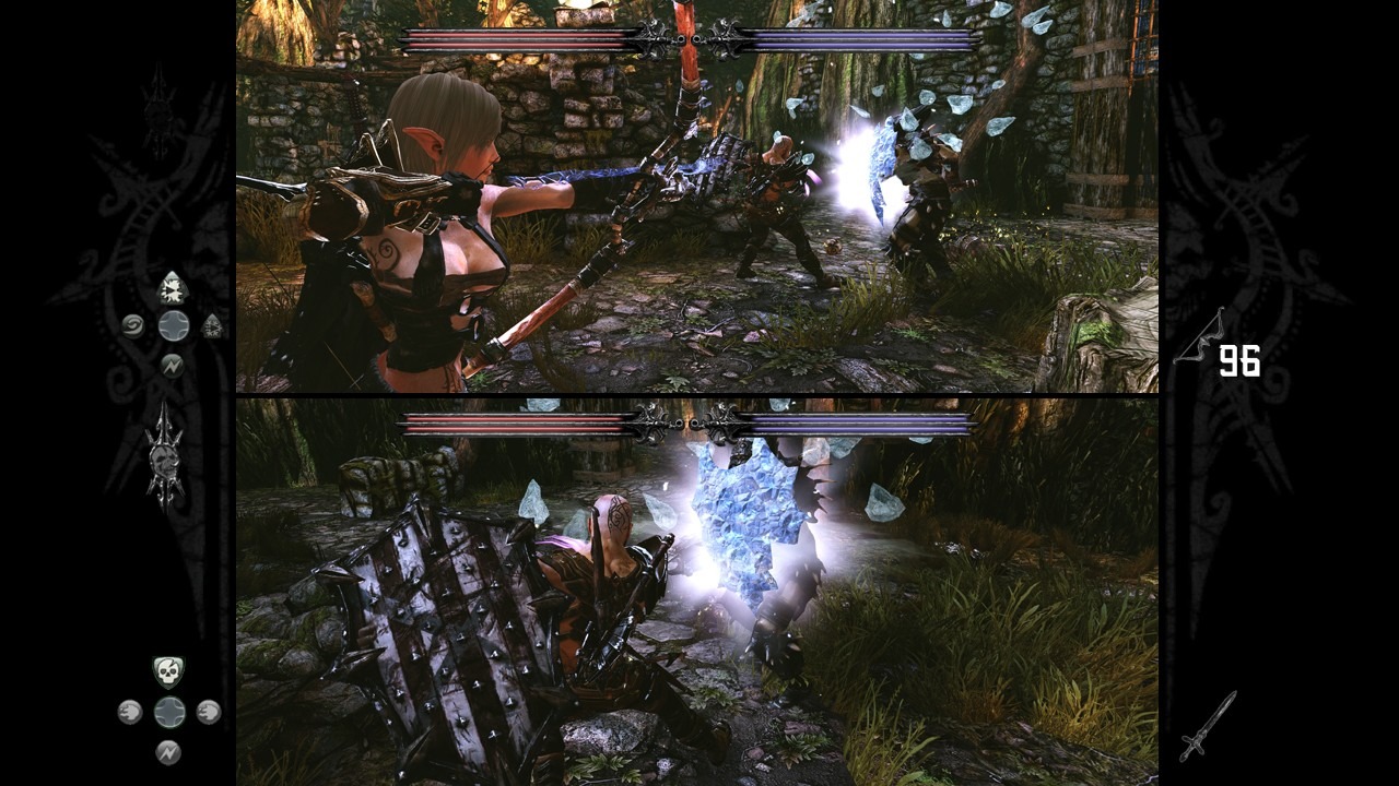 Le coop s'affiche dans Hunted : The Demon's Forge