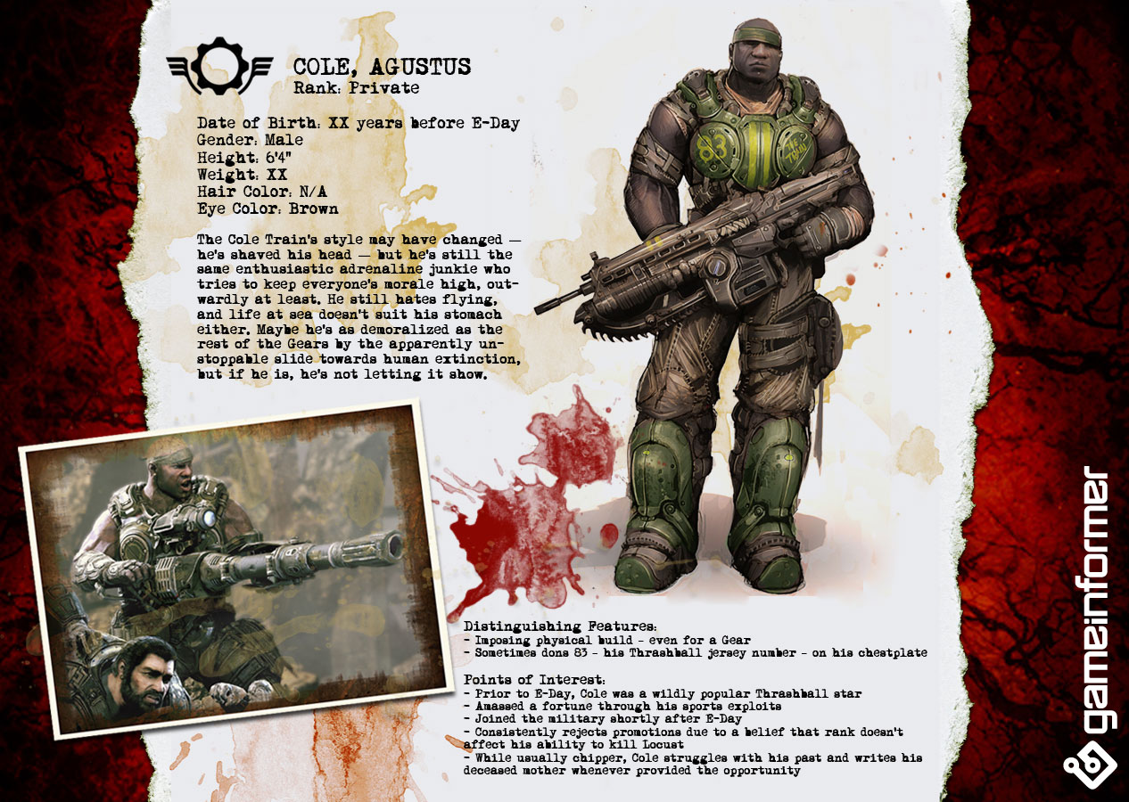 Gears of War 3 : les autres persos