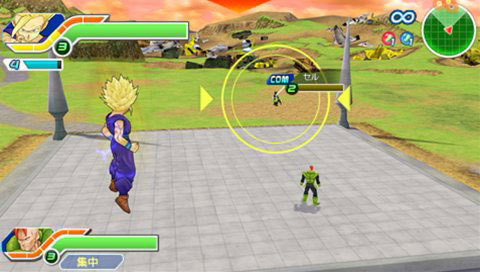 Dragon Ball Tag Team en plein Cell Game