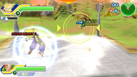 Dragon Ball Tag Team en plein Cell Game