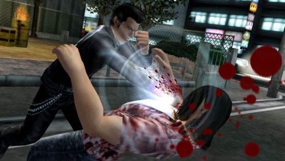 Yakuza PSP fracasse tout en images