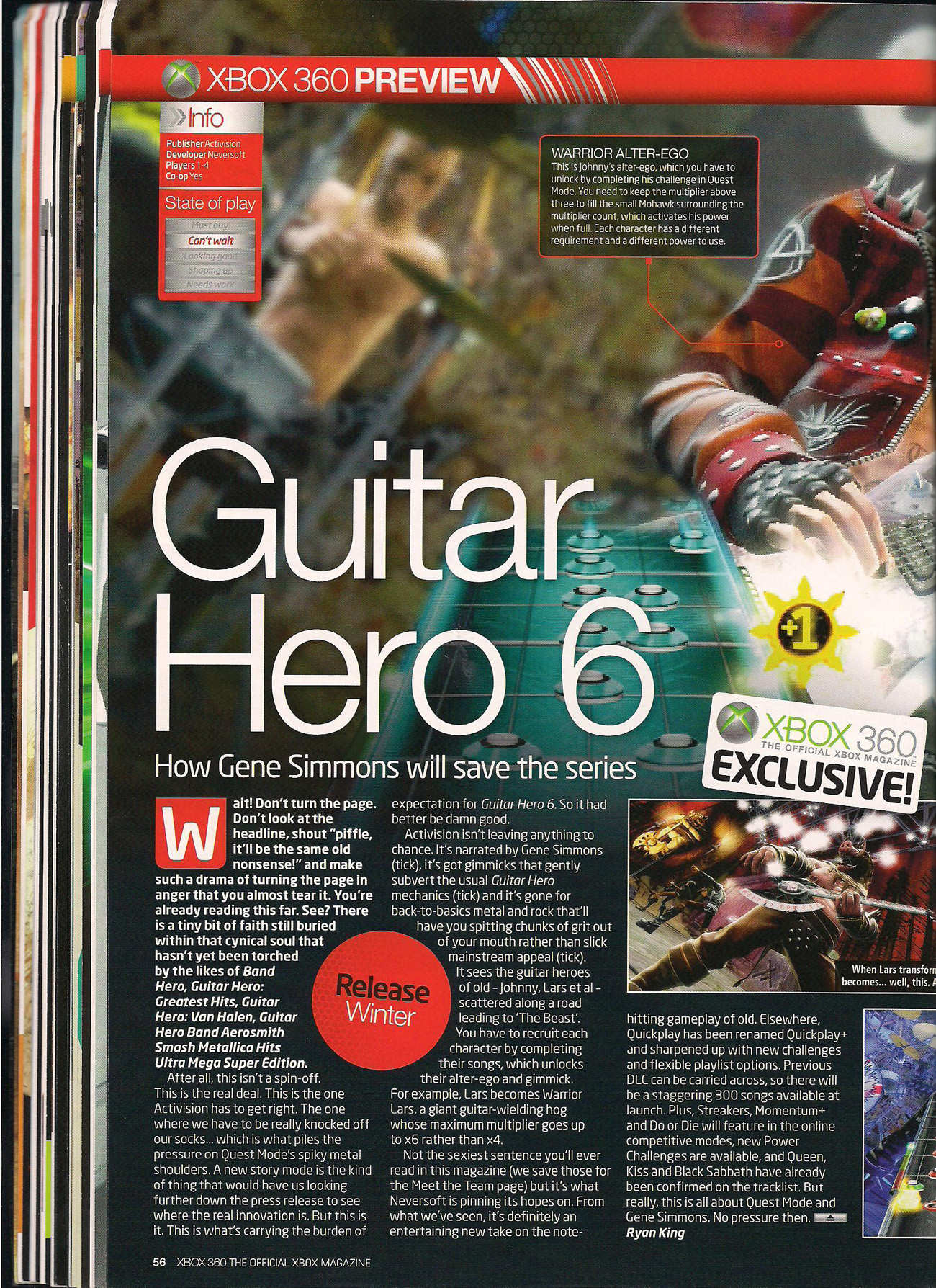 Guitar Hero 6 : un nom et une date de sortie