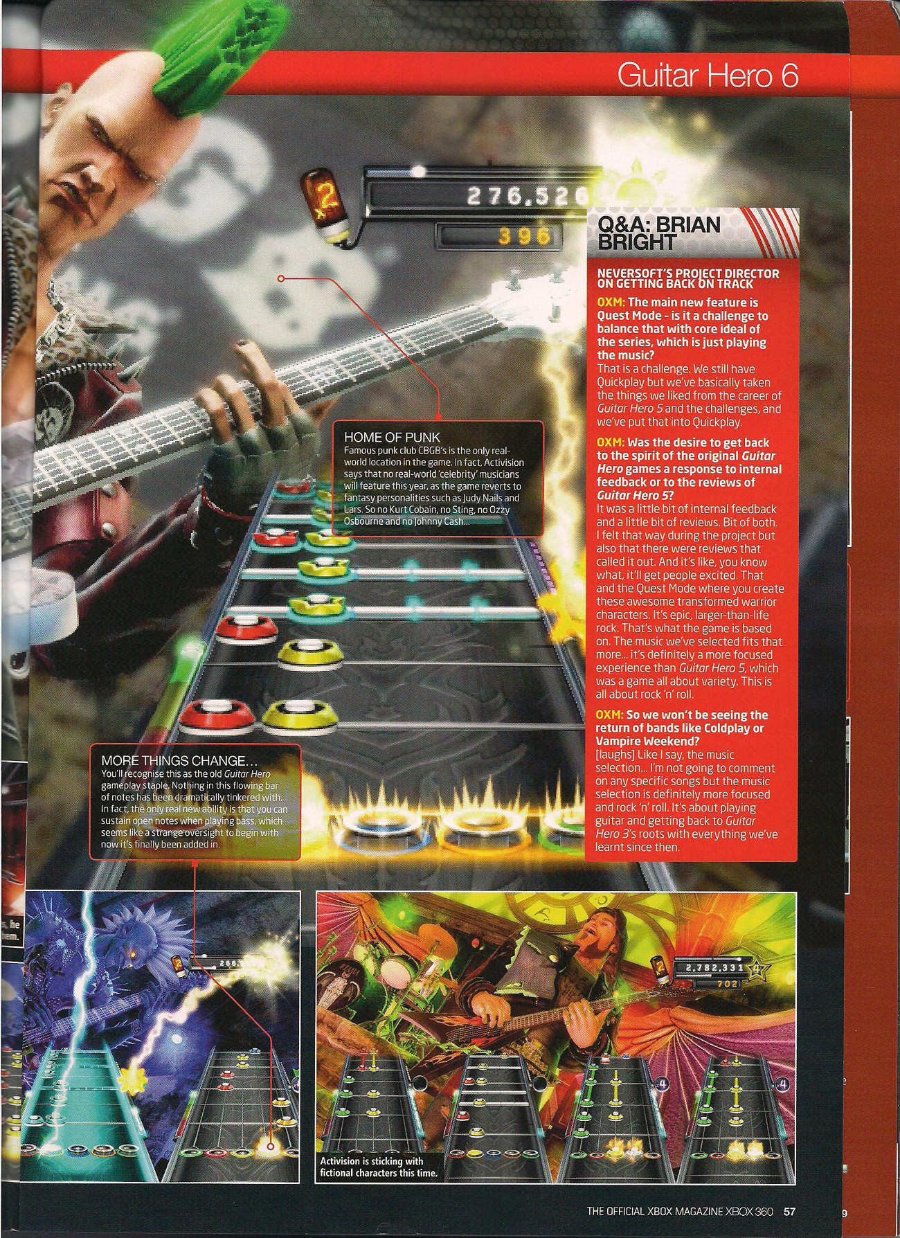 Guitar Hero 6 : un titre et un scénario