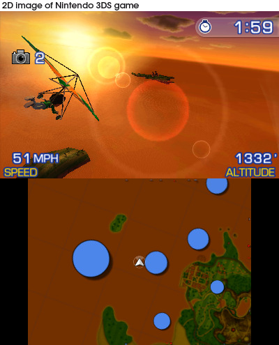 3DS : images Pilotwings Resort