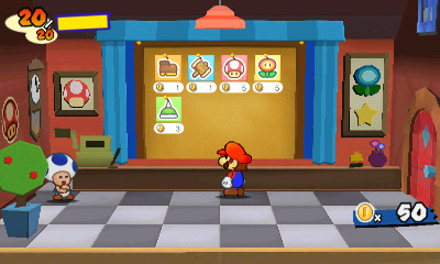 Screens Paper Mario 3D