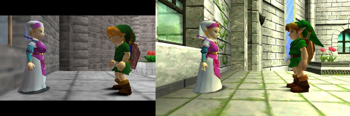 The Legend of Zelda OOT : comparatif 3DS-N64