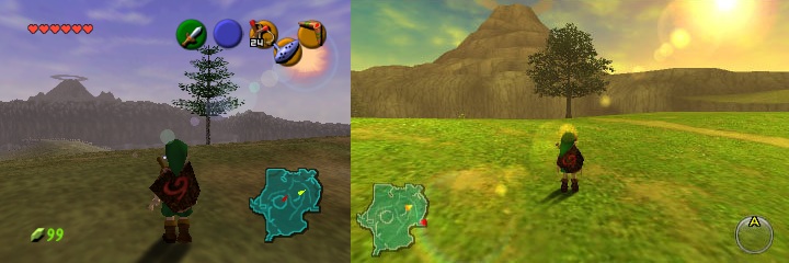 The Legend of Zelda OOT : comparatif 3DS-N64