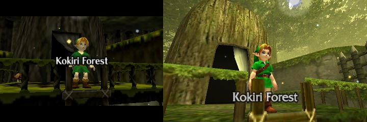 The Legend of Zelda OOT : comparatif 3DS-N64