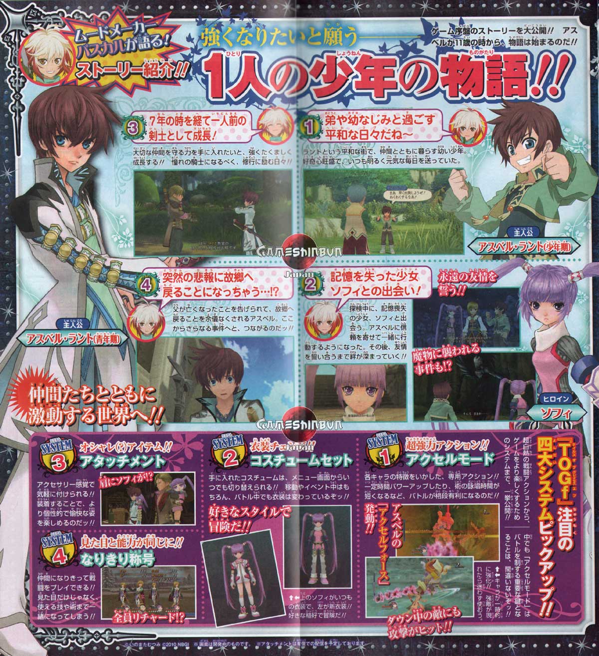 Tales of Graces : deux scans pour la sortie