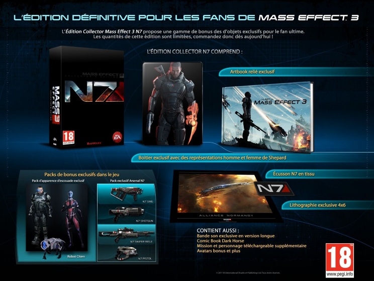 Mass Effect 3 : le collector en vidéo