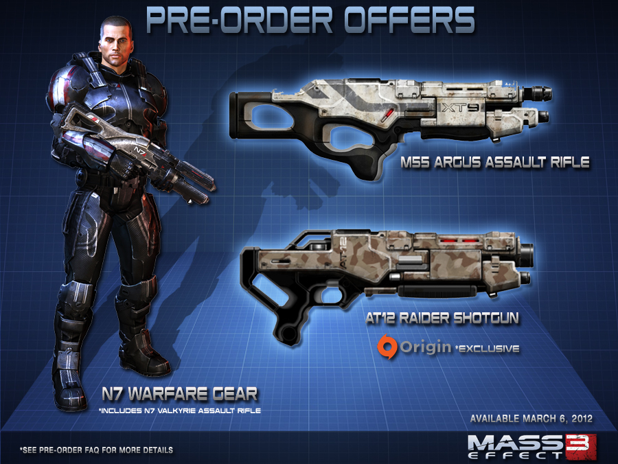 Mass Effect 3 : bonus précommande (Origins)